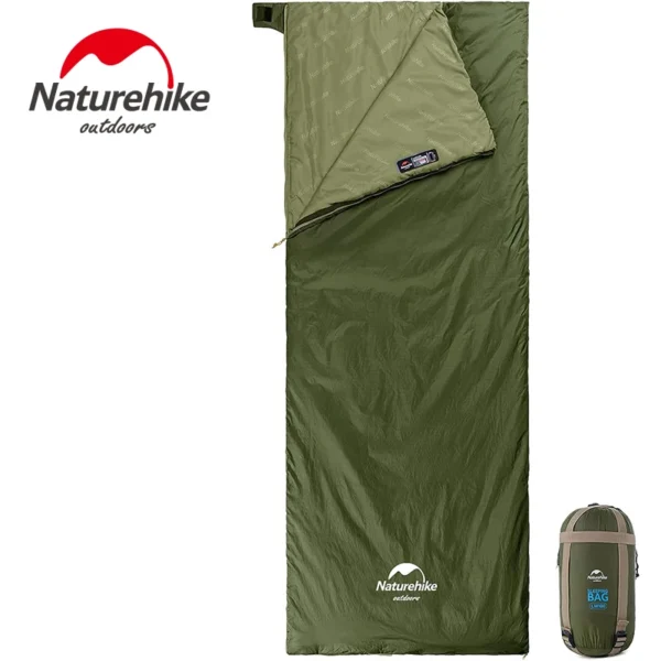 Experience comfort on your outdoor adventures with the LW180 ultralight cotton sleeping bag, perfect for spring and autumn camping and hiking.