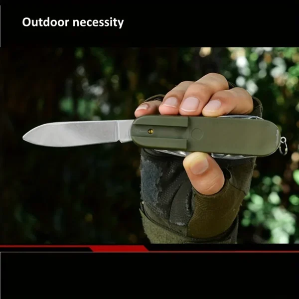 Stainless Steel 7-in-1 Folding Tableware Set – Compact and Durable for Outdoor Adventures - Image 5