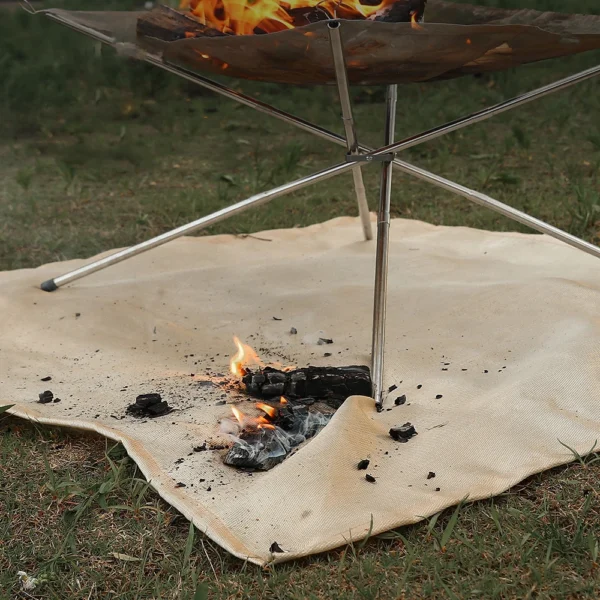 Fireproof Camping Insulation Mat – Flame Retardant Glass Fiber Blanket for Outdoor Cooking and Picnics - Image 2