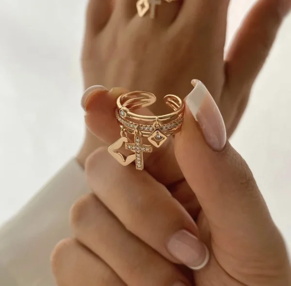 2024 New Stainless Steel Sun Ring for Women