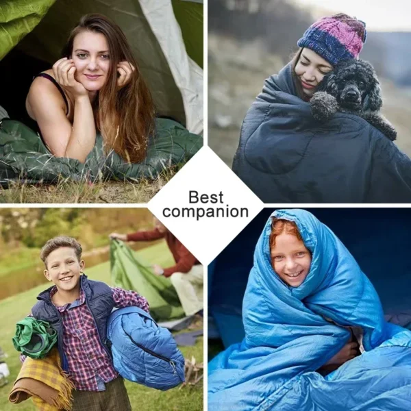 Ultralight Waterproof 4-Season Camping Sleeping Bag – Envelope Style for Outdoor Hiking & Travel - Image 5