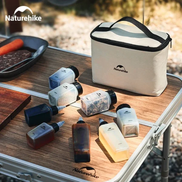 Bring flavors to your outdoor adventures with this 6-piece Portable Camping Seasoning Jar Set, featuring leak-proof jars in a compact design for picnics, BBQs, and camping.