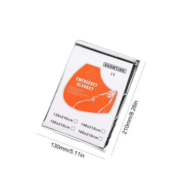 Emergency Thermal Survival Blanket – Waterproof, Aluminum Foil Space Blanket for Camping, Rescue & Outdoor Adventures - Image 6