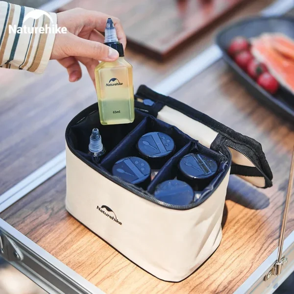 Portable Camping Kitchen Seasoning Jar Set - 6-Piece Spice Container for Outdoor BBQ and Picnic Essentials - Image 4