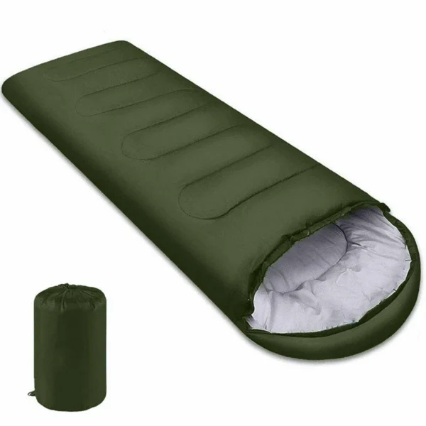 Stay warm and dry with this ultralight, waterproof 4-season camping sleeping bag. Ideal for outdoor adventures, hiking, and backpacking.