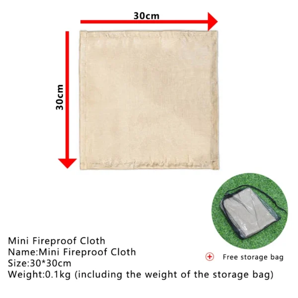 Fireproof Camping Insulation Mat – Flame Retardant Glass Fiber Blanket for Outdoor Cooking and Picnics - Image 4