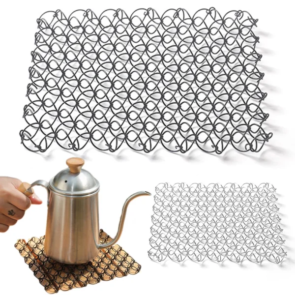 304 stainless steel heat insulation pad, ideal for camping, cooking, and kitchen use. Lightweight, durable, and heat-resistant design for versatile protection.304 stainless steel heat insulation pad, ideal for camping, cooking, and kitchen use. Lightweight, durable, and heat-resistant design for versatile protection.