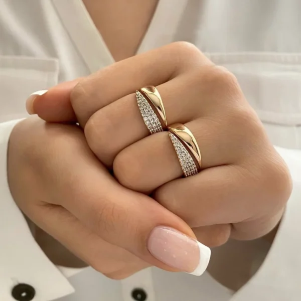 18K Gold-Plated Sun Rings