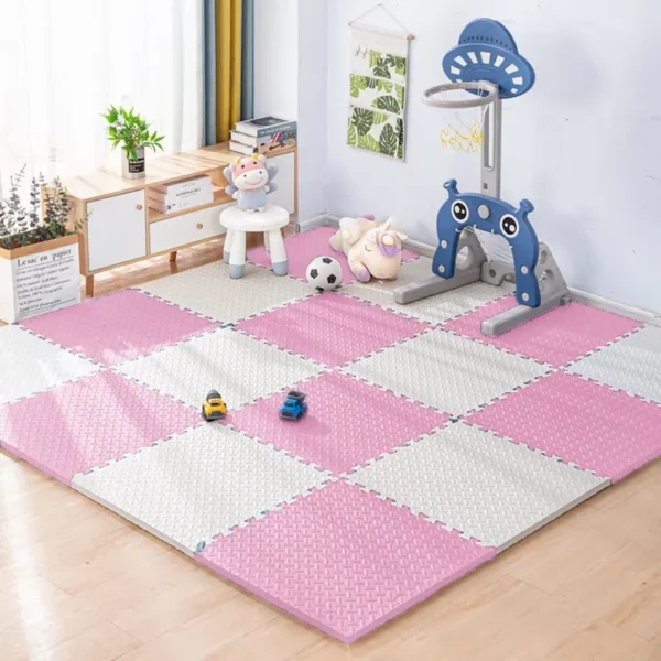 Create a safe and fun play area with these 16PCS EVA Foam Baby Play Mats. Interlocking puzzle design, waterproof, and perfect for kids’ rooms and activities.
