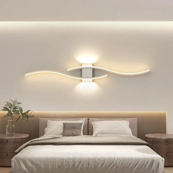 Modern LED Wall Lamp – Long Strip Decorative Lighting for Bedroom, Living Room, and Indoor Spaces - Image 4