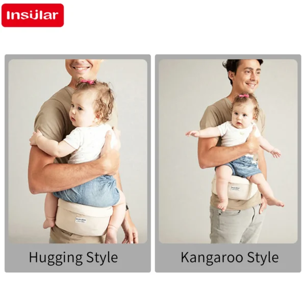 Adjustable Baby Carrier Waist Stool – Ergonomic Hipseat for Infants and Toddlers - Image 2