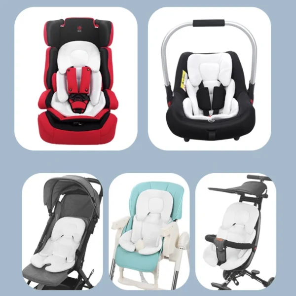 Newborn Baby Stroller Seat Cushion – Soft Inner Protection Pad for Car Seats & Strollers - Image 3