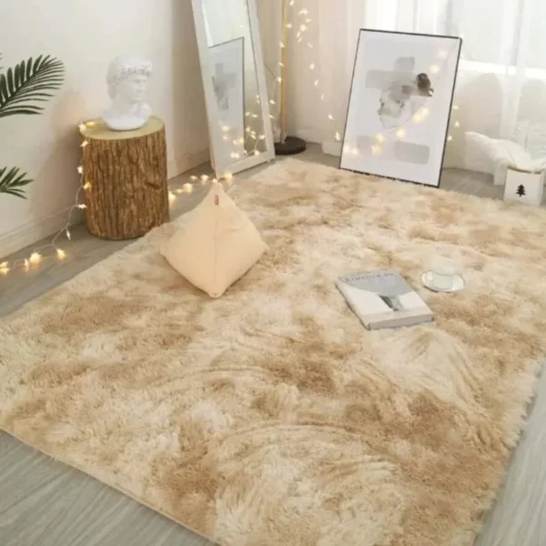 VIKAMA Silk Wool Rug – Anti-Slip Large Bedroom Carpet, Prayer & Living Room Rug for Home Décor - Image 4