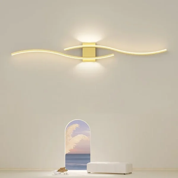 Modern LED Wall Lamp – Long Strip Decorative Lighting for Bedroom, Living Room, and Indoor Spaces - Image 3