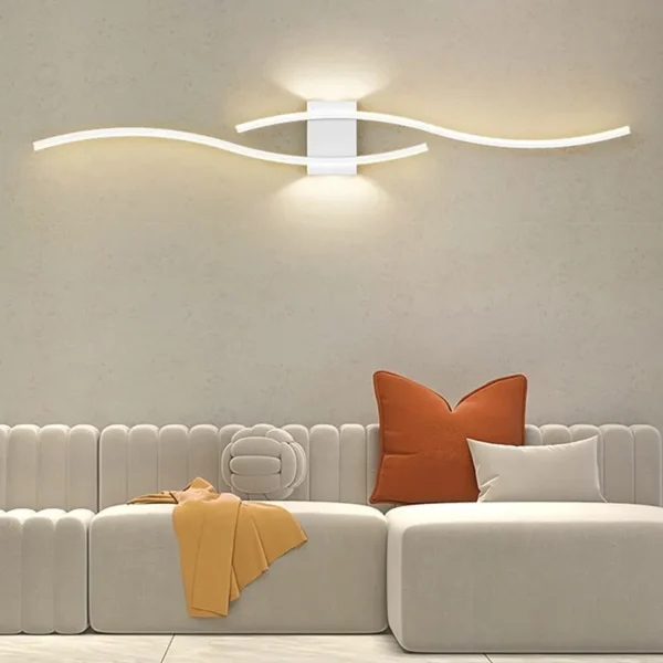Modern LED Wall Lamp – Long Strip Decorative Lighting for Bedroom, Living Room, and Indoor Spaces - Image 5