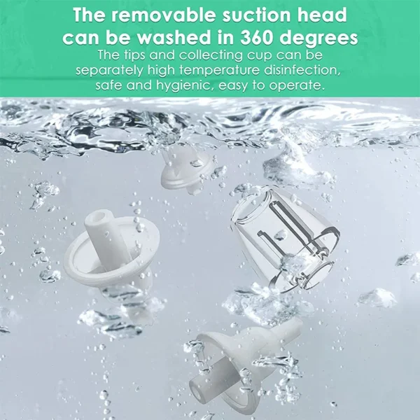 Dr.Isla U90 Baby Nose Cleaner – Electric Silicone Nasal Aspirator with Adjustable Suction - Image 4