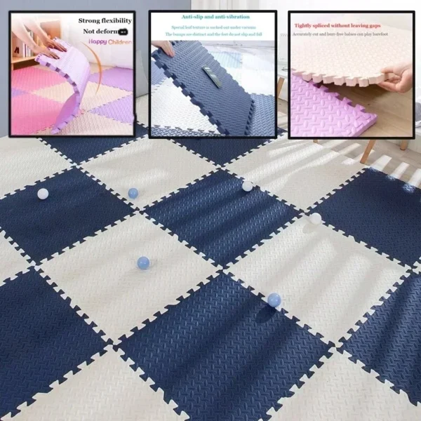 8-16pcs Baby Puzzle Foam Play Mat – Educational, Soft, Anti-Slip EVA Carpet for Kids (30x30x1cm) - Image 4