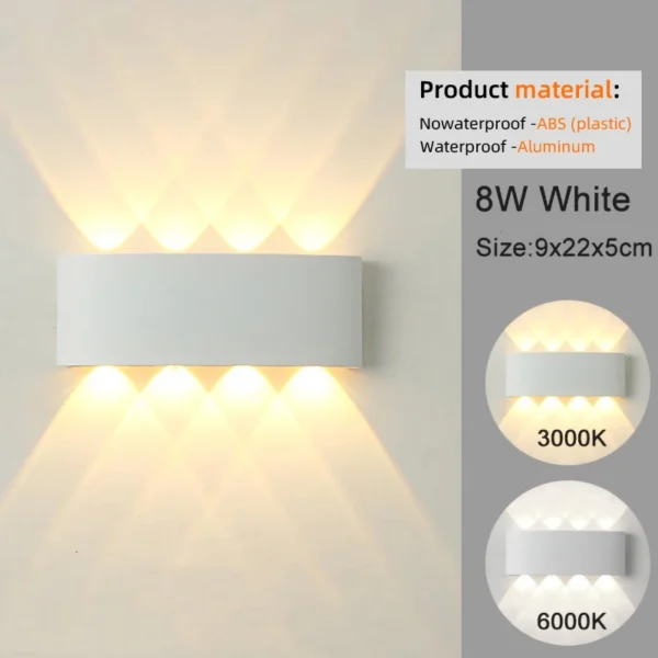 Modern LED Wall Sconces – Up Down Wall Mount Lights for Living Room, Hallway, Bedroom, and Outdoor Decor - Image 3