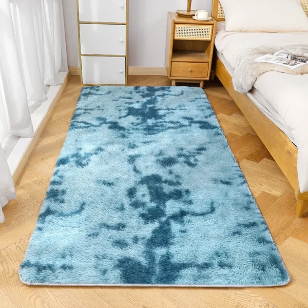 Add elegance to your home with the VIKAMA Silk Wool Rug. Washable, stain-resistant, and soft imitation cashmere floor mat for bedrooms, living rooms, and more.