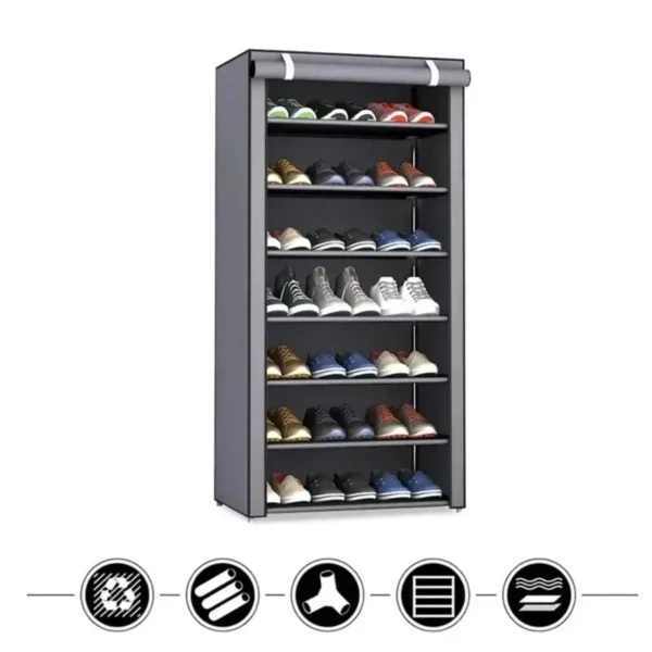 Dustproof Shoe Storage Rack Organizer Multilayer Nonwoven Shoes Storage Cabinet Home Hallway Space-saving Cabinets Shoe Shelf - Image 4