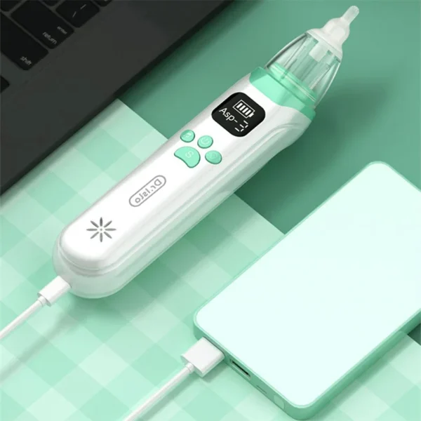 Dr.Isla U90 Baby Nose Cleaner – Electric Silicone Nasal Aspirator with Adjustable Suction - Image 2