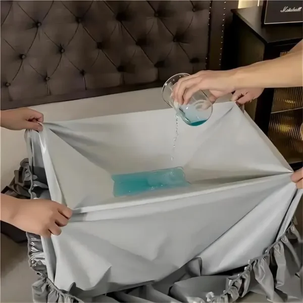 Safe & Waterproof Mattress Protector – Soft, Comfortable, Breathable, Machine-Washable Fitted Sheet - Image 5
