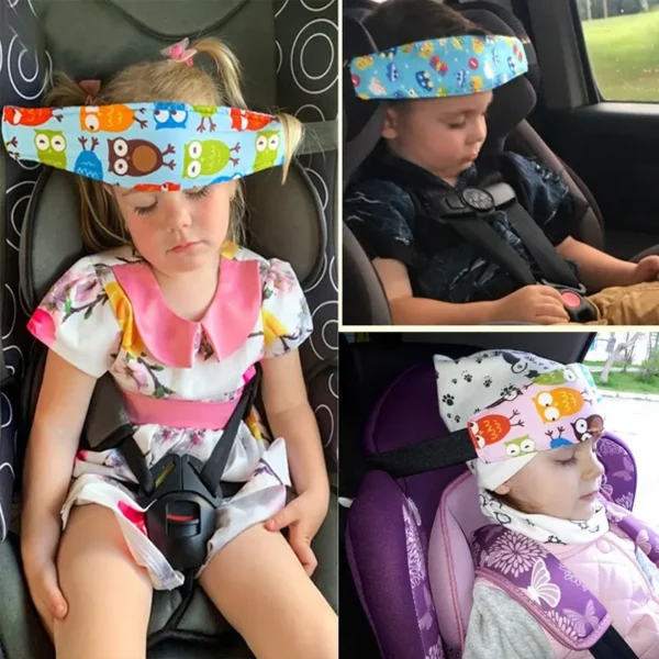 Adjustable Baby Car Seat Head Support Belt – Neck Relief & Safety Pillow for Toddlers - Image 2