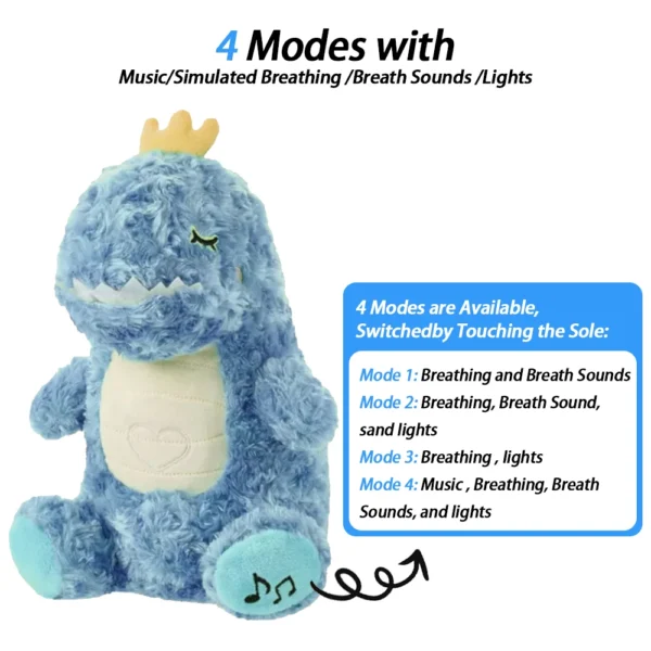 Breathing Otter Baby Soothing Plush Toy – Music, Lights, and Rhythmic Motion for Relaxation - Image 5