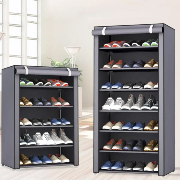 Dustproof Shoe Storage Rack Organizer Multilayer Nonwoven Shoes Storage Cabinet Home Hallway Space-saving Cabinets Shoe Shelf - Image 3