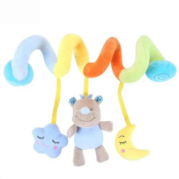 Musical Spiral Crib & Stroller Activity Toy – Rattles & Hanging Travel Companion for Babies - Image 3