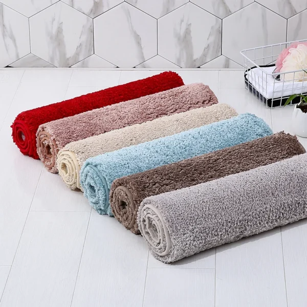 Soft Plush Non-Slip Floor Mat - Absorbent Bathroom Rug for Bedroom, Living Room, and Kitchen - Image 6