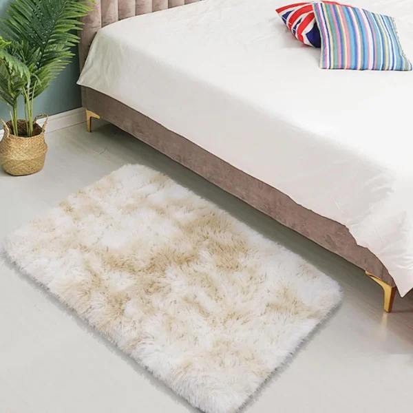 VIKAMA Silk Wool Rug – Washable, Stain-Resistant, Soft Bedside and Living Room Carpet for Home Decor - Image 2