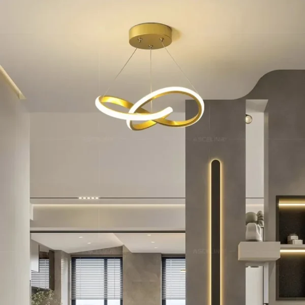 Nordic LED Pendant Lamp – Modern Ceiling Light for Dining Room, Bedroom, and Living Room - Image 3