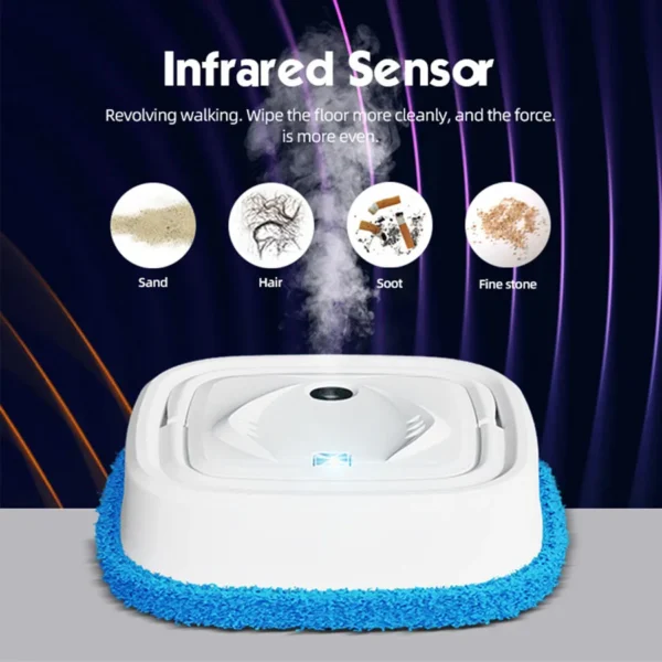 Home Smart Cleaning Robot Vacuum and Self-Charging Mop Combo – Pet Hair, USB Charging Port, Rotary Scrubbing, Wet & Dry Cloths - Image 4
