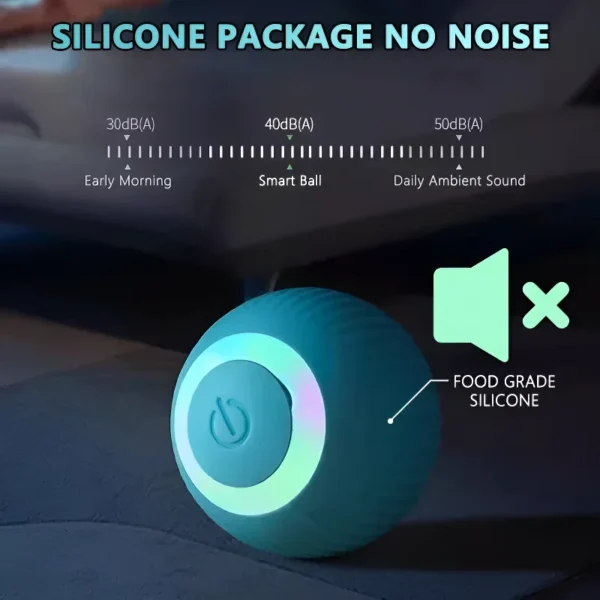 Smart Interactive Cat Toy – Automatic Rolling Ball with Intelligent Mode & Rechargeable Battery - Image 5
