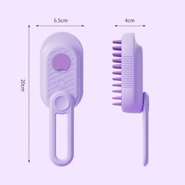 Electric 3-in-1 Steamed Dog Brush with Essential Oil – Massage & Grooming Pet Hair Brush - Image 4