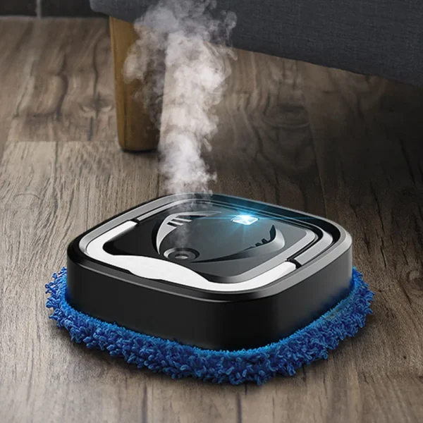 Effortlessly clean your floors with the Home Smart Cleaning Robot Vacuum and Mop Combo. This device offers rotary scrubbing, replaceable cloths, and a rechargeable design, making it perfect for homes with pets and hard floors.