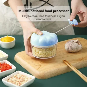 Simplify your cooking with this Eco-Friendly Manual Garlic Masher featuring durable stainless steel blades. Available in blue and pink, it’s perfect for mincing garlic and more.
