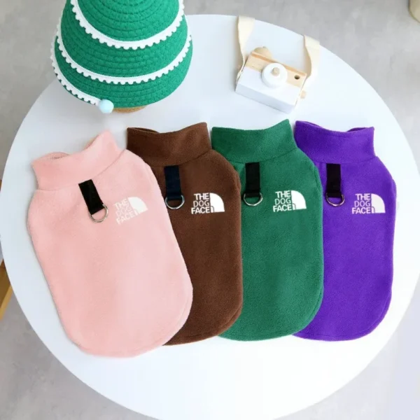Warm Fleece Dog Sweater Coat – Autumn/Winter Vest for Small Dogs & Cats - Image 4