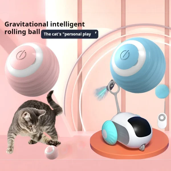 Keep your cat active and entertained with the Smart Interactive Cat Ball! Rechargeable, intelligent rolling modes, and bite-resistant for endless fun.