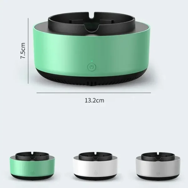 Multipurpose Ashtray with Air Purifier Function – Odor Removal and Smoke Filtration for Cigarettes – Battery Powered Mini Air Purifier - Image 6
