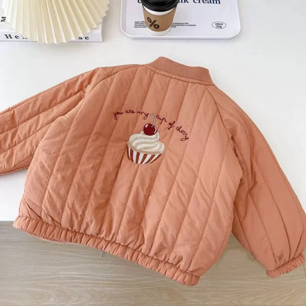 Toddler Fleece Cotton Jackets – Winter Embroidered Kids Coats for Boys and Girls - Image 4