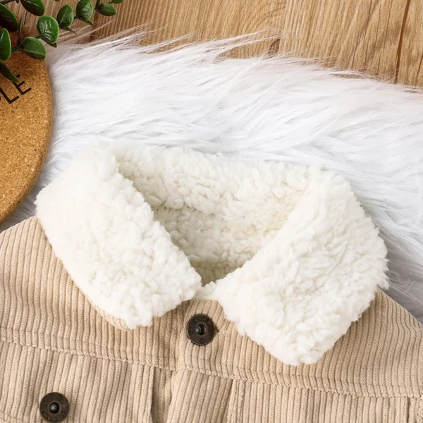 Warm Winter Jacket for Newborn Baby Boys and Girls – Long Sleeve Cotton Coat (0-3 Years) - Image 3