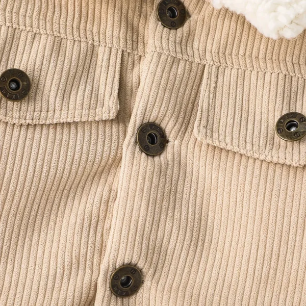 Warm Winter Jacket for Newborn Baby Boys and Girls – Long Sleeve Cotton Coat (0-3 Years) - Image 5