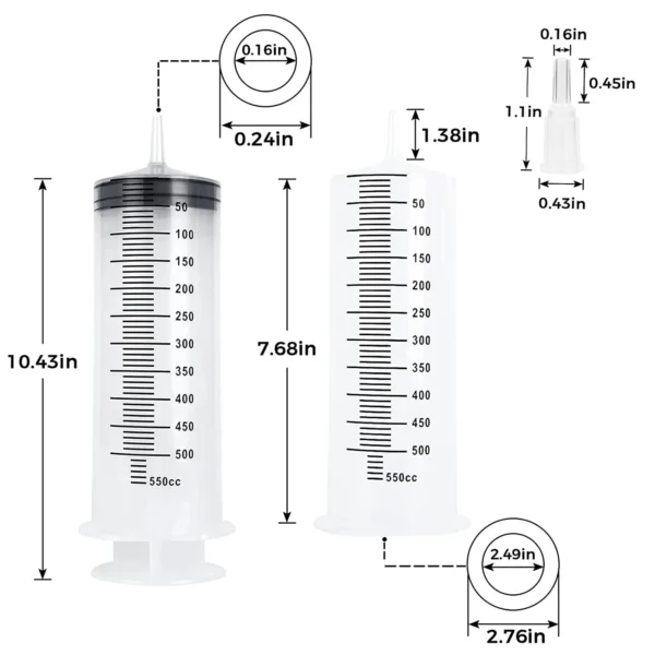 Multipurpose Nutrient Syringe with Tube Hose – Lab, Pet Feeding, Garden & Glue Dispensing Tool - Image 5