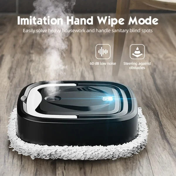Home Smart Cleaning Robot Vacuum and Self-Charging Mop Combo – Pet Hair, USB Charging Port, Rotary Scrubbing, Wet & Dry Cloths - Image 2