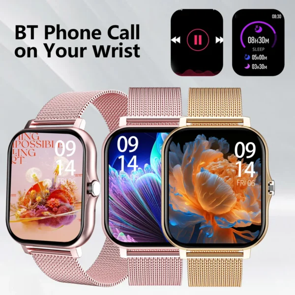 Discover the ultimate Smart Watch with wireless calling, fitness tracking, and multi-sport modes. Perfect for iPhone & Android users, this lightweight smartwatch keeps you connected and on track.