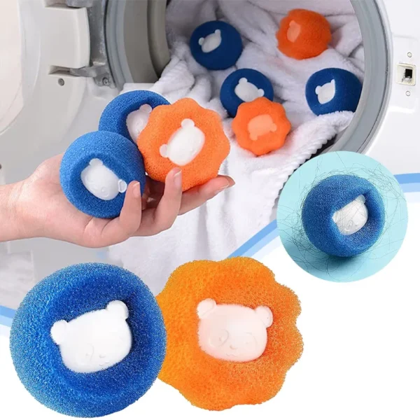 Remove pet hair and lint from your laundry with the Reusable Laundry Cleaning Ball. This compact, effective tool catches pet fur, keeping your clothes clean.