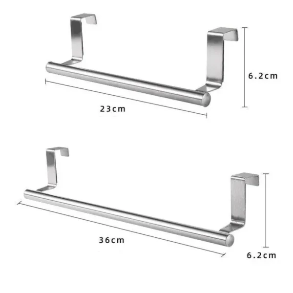 Over Door Stainless Steel Towel Rack – Space-Saving Bathroom and Kitchen Towel Holder - Image 3