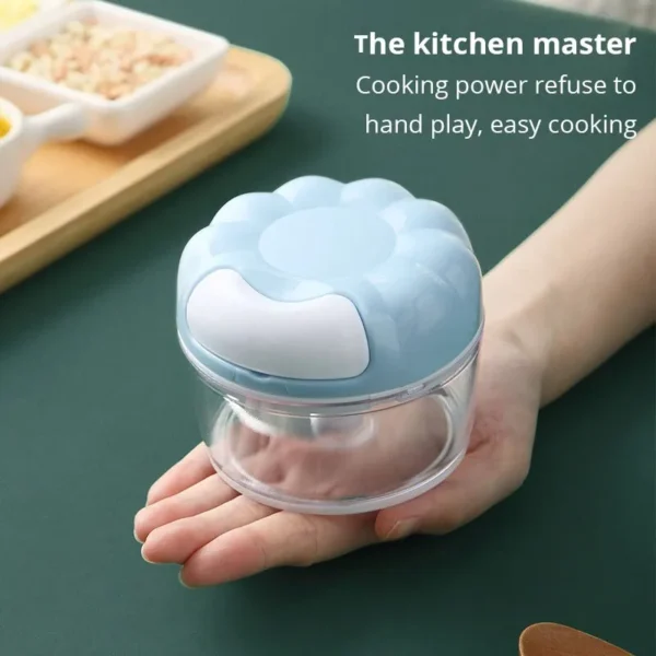 Eco-Friendly Manual Garlic Masher – Stainless Steel Hand-Pull Garlic Blender for Efficient Mincing - Image 4